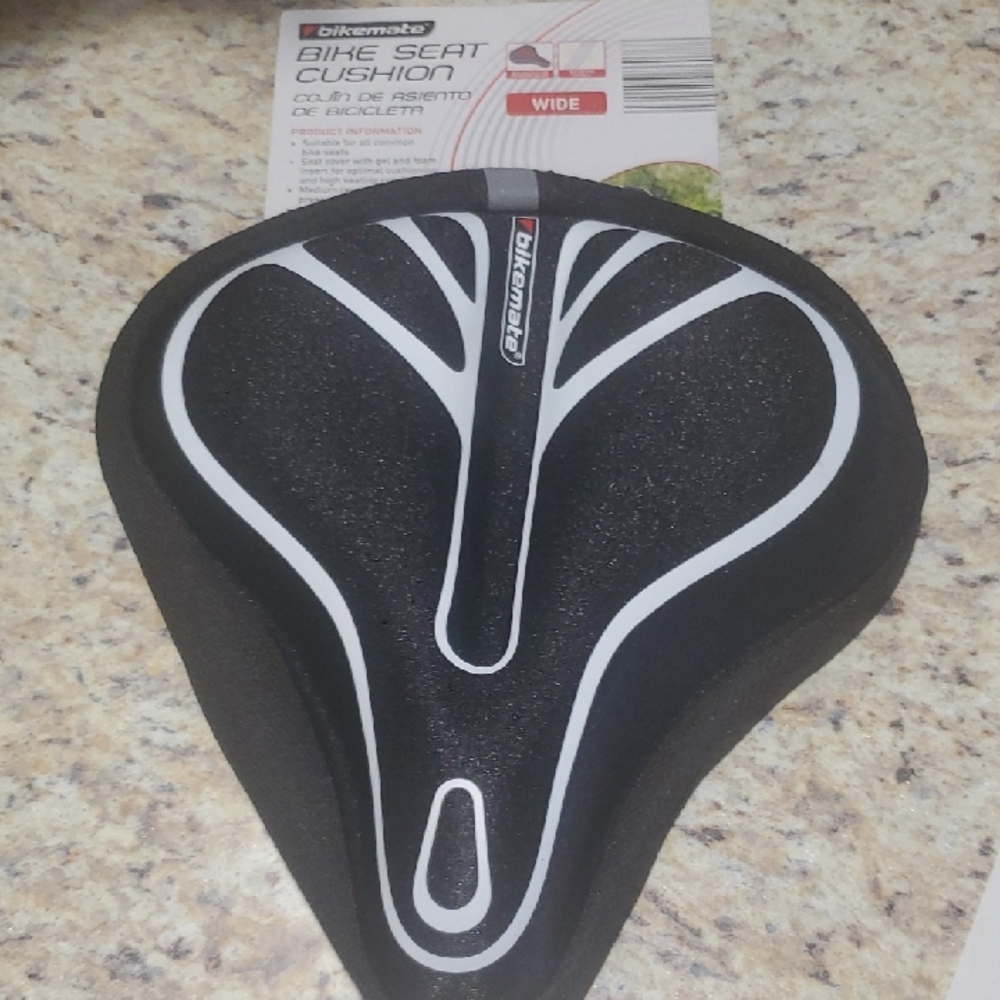 Bikemate Black and White Bike Seat Cushion